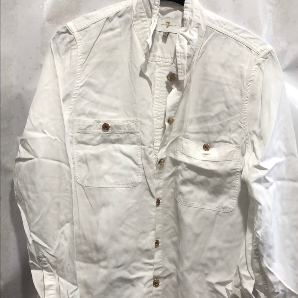 7 For All Mankind button down top